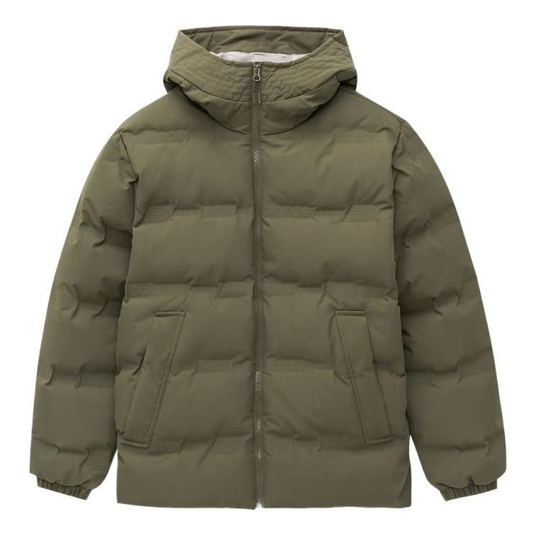 Puffer takki New Balance Warm Puffer Jacket Vihreä | AMJ24375-DMO