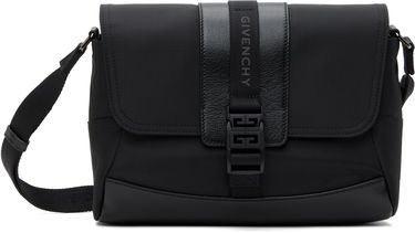 Olkalaukku Givenchy Technical Canvas and Leather Small G-Trail Messenger Bag Musta | BKU052K1X0001, 0