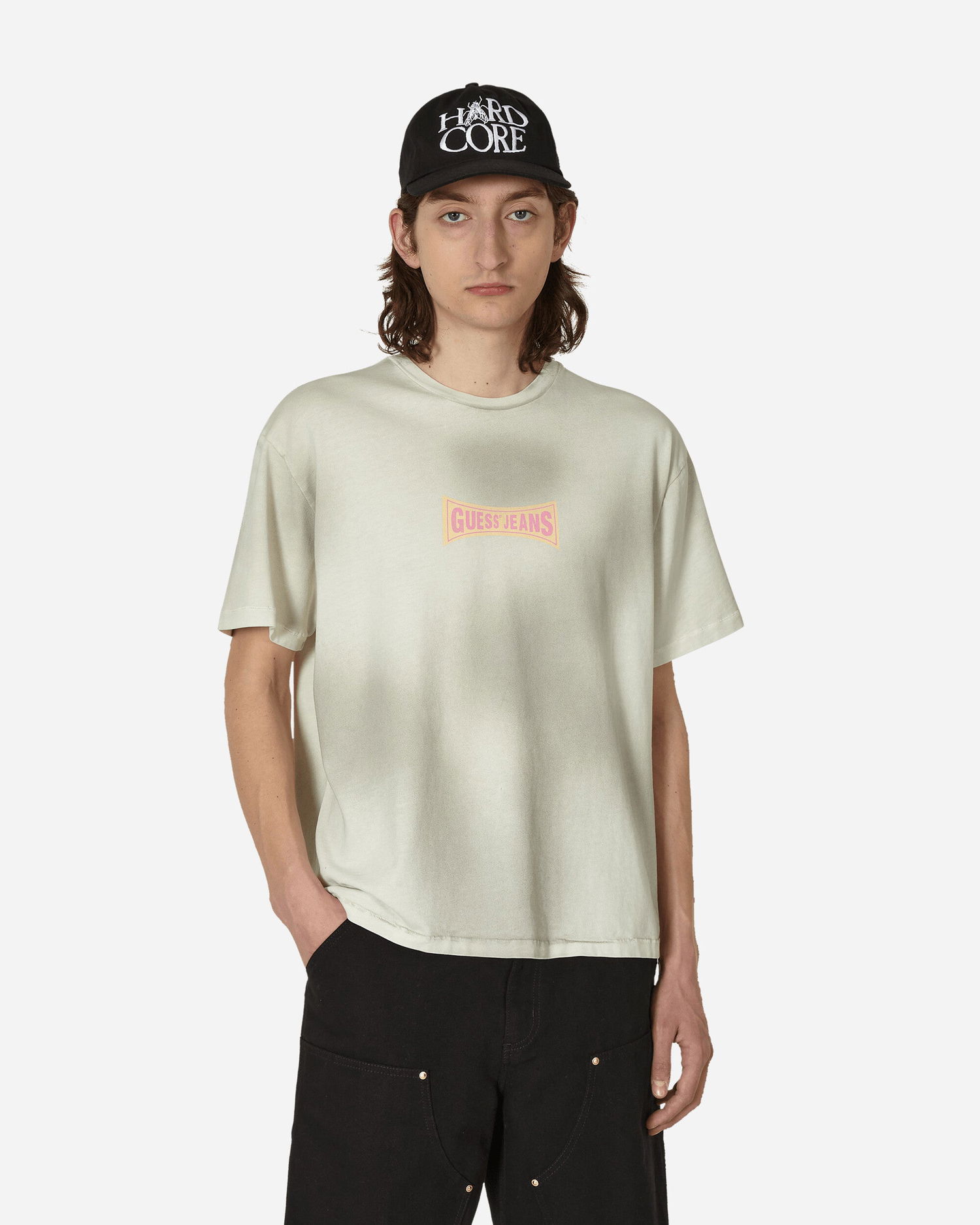 T-paita GUESS Washed Graphic Tee Beige | M3GI04KBB50 G046, 0