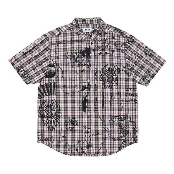 Paita Palace Palace x Lotties Crossover Hand Painted Plaid Short Sleeve Shirt Monivärinen | P20SHT002