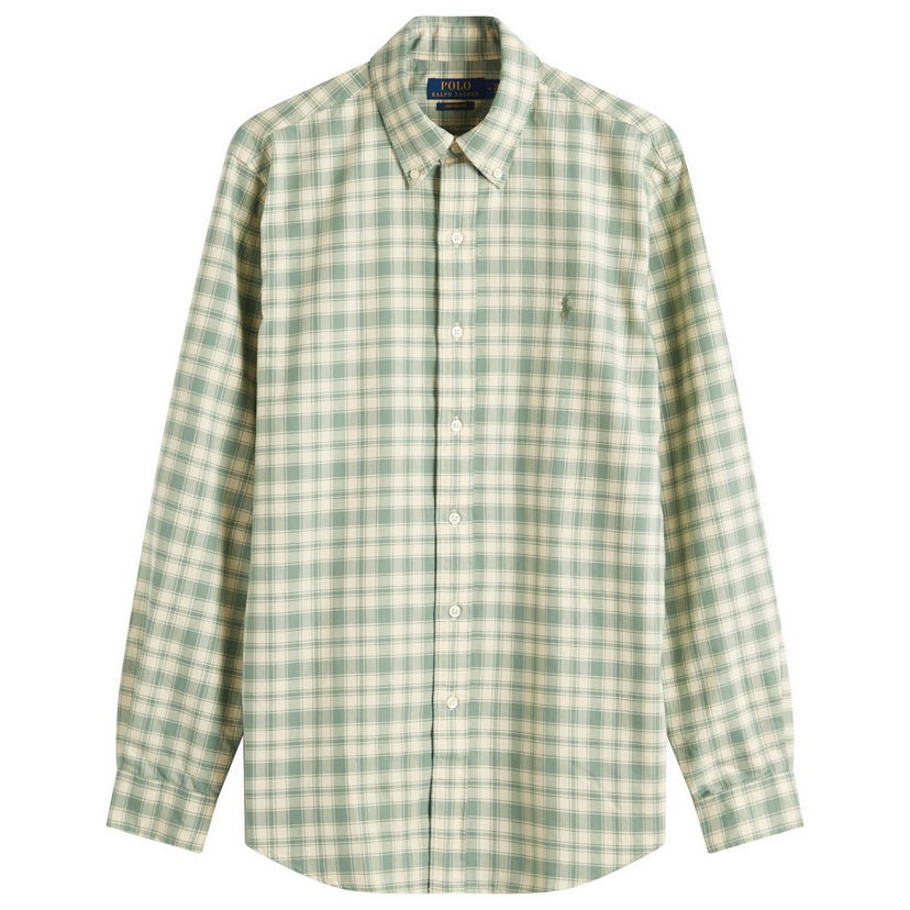 Paita Polo by Ralph Lauren Ralph Lauren Men's Custom Fit Oxford Shirt, Size Large Vihreä | 710968962001