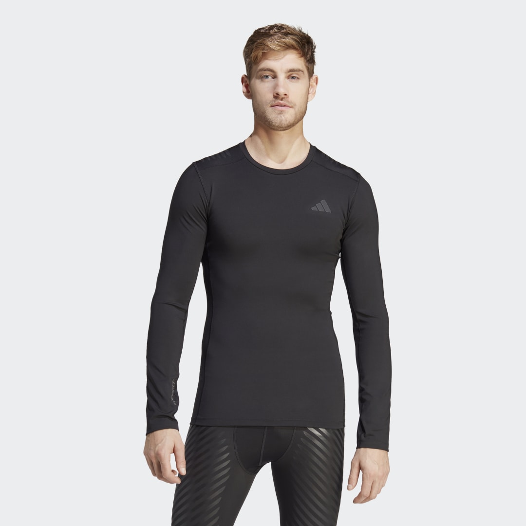 T-paita adidas Performance Techfit Control Training Long Sleeve Musta | HS9814, 0