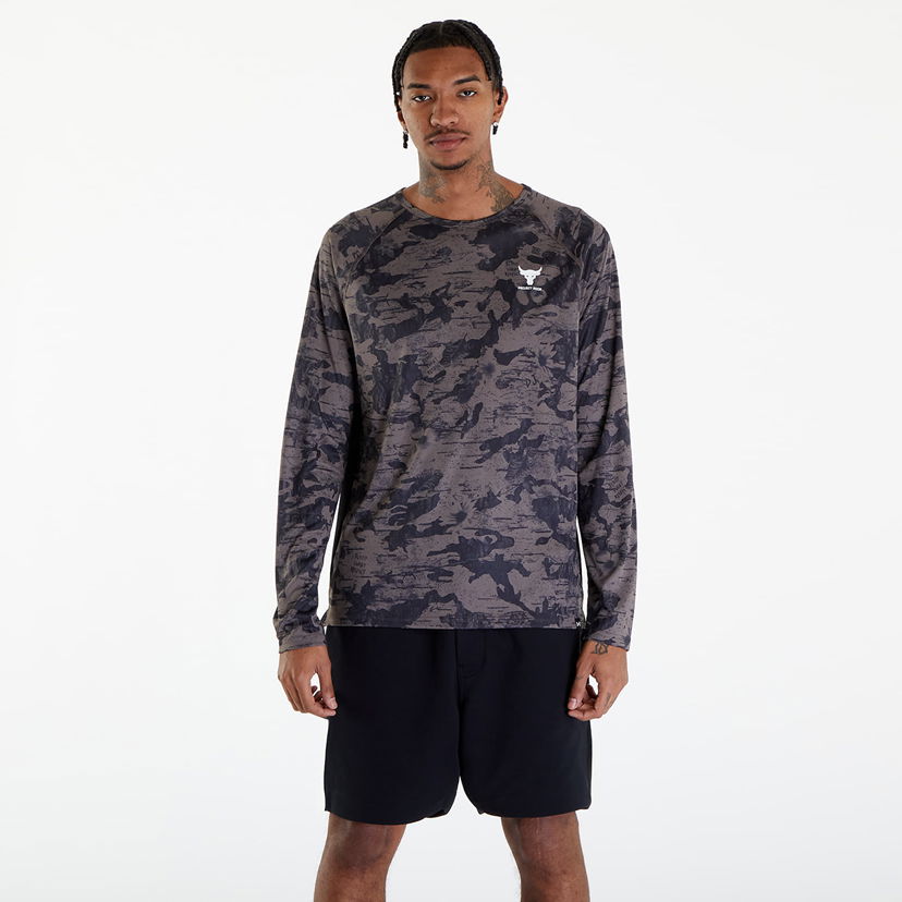 T-paita Under Armour Project Rock IsoChill Long Sleeve T-Shirt Musta | 1383218-176