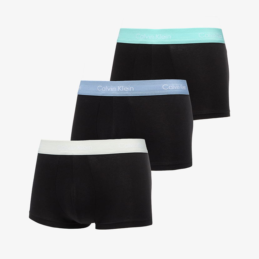 Nyrkkeilijät CALVIN KLEIN Cotton Stretch Low Rise Trunk 3-Pack Black Musta | 0000U2664G VXA