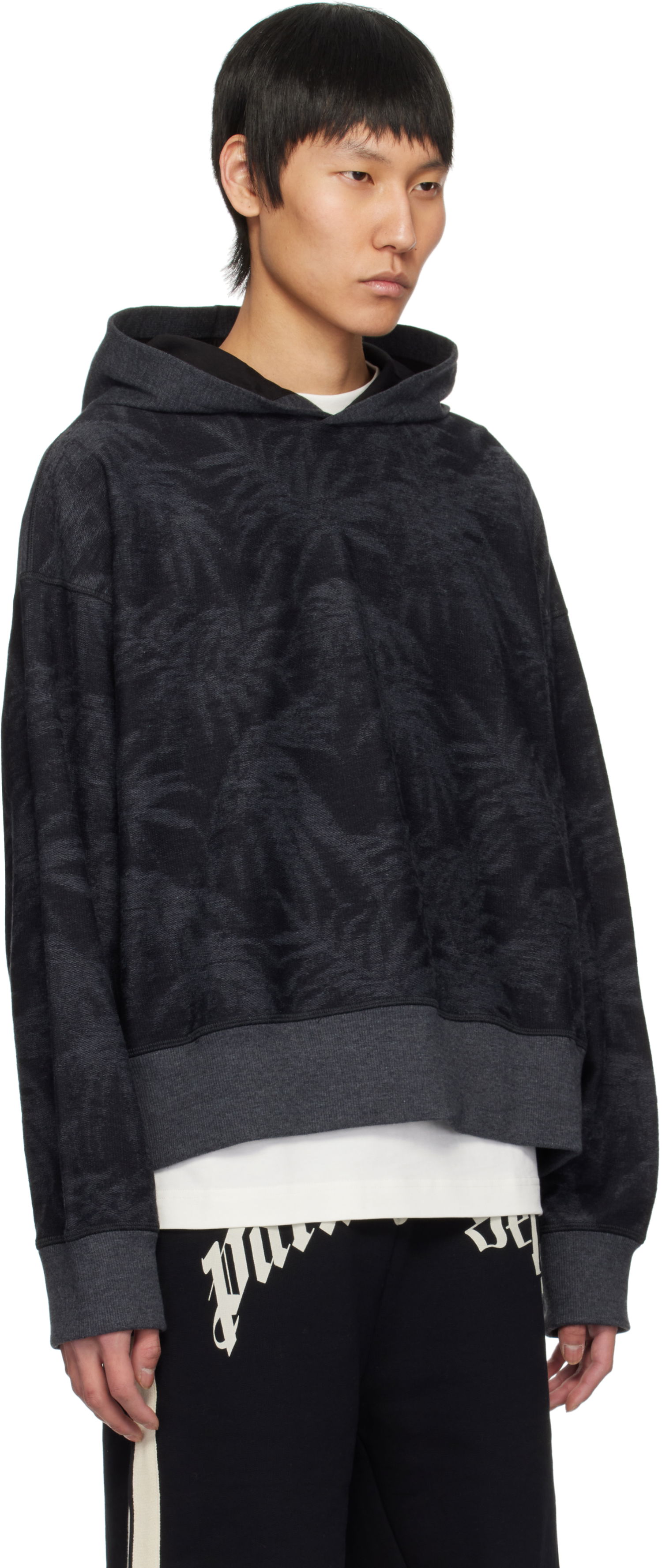 Huppari Palm Angels Palm Angels Palms Hoodie Musta | PMBB169S25FAB0011009, 1