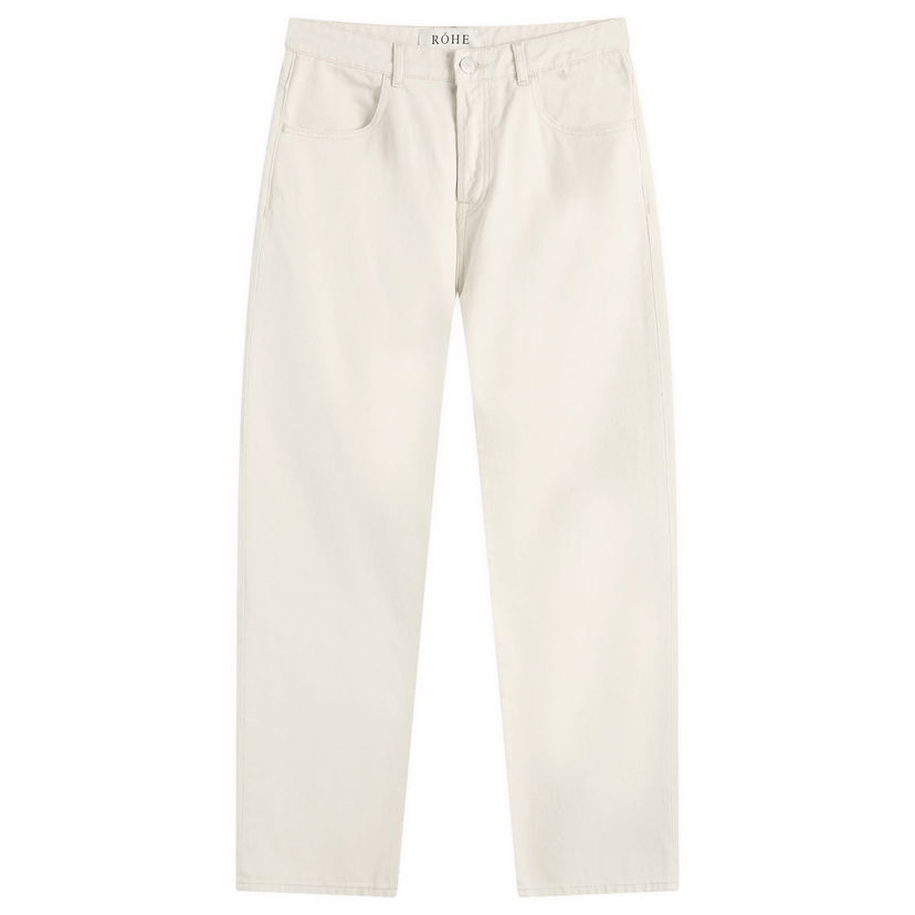 Jeans Róhe Relaxed Leg Jeans 30" Valkoinen | 314-31-038
