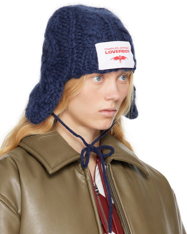 Pipo Charles Jeffrey Loverboy Charles Jeffrey LOVERBOY Chunky Aviator Beanie Tummansininen | 54130202, 1