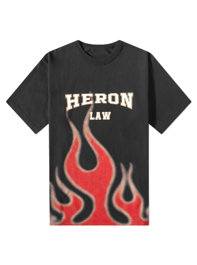 T-paita HERON PRESTON Heron Law Flames Tee Musta | HMAA032S23JER0071025