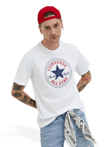 T-paita Converse Cotton T-shirt Valkoinen | 10025459.A03