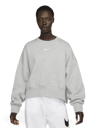 Huppari Nike Sportswear Phoenix Fleece Oversized Sweatshirt Harmaa | DQ5761-063