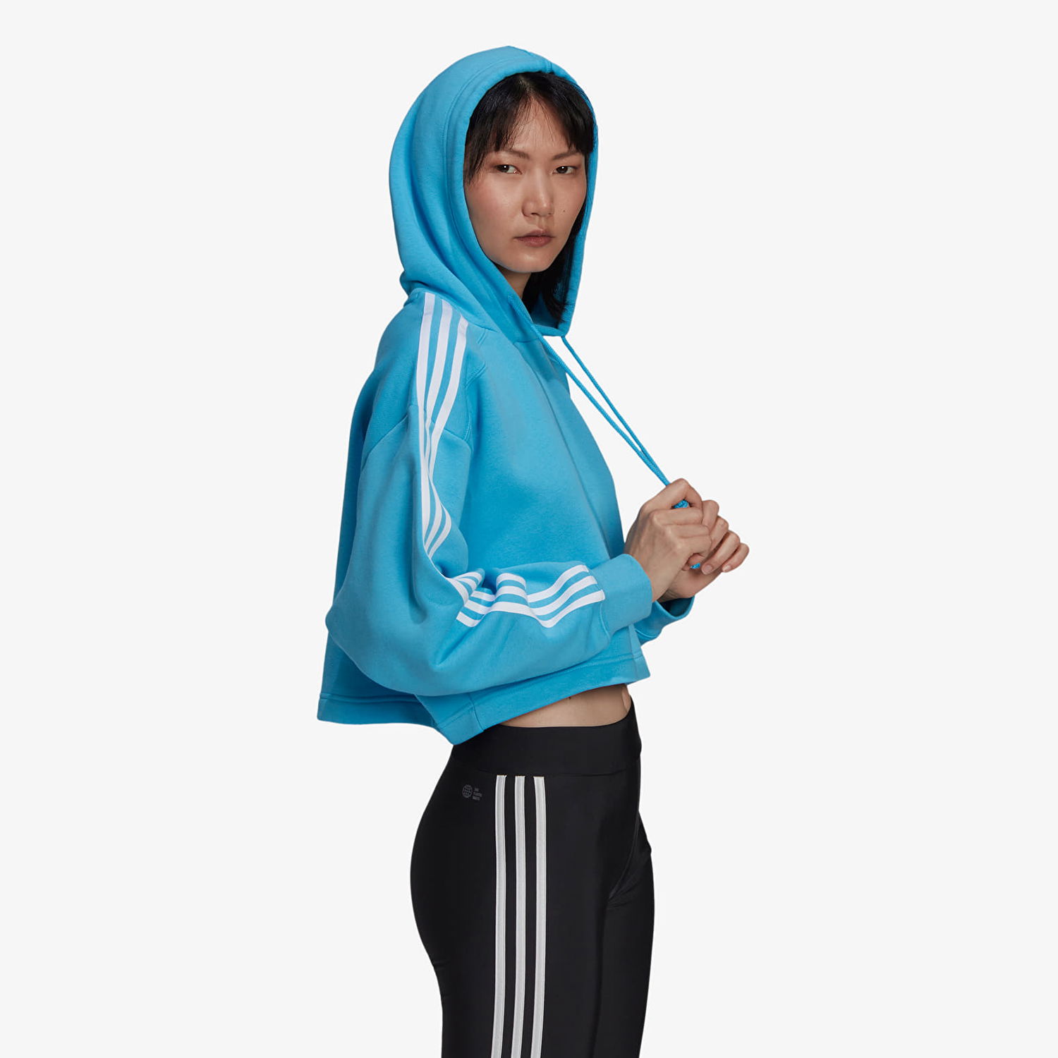 Huppari adidas Originals Adicolor Classics Cropped Hoodie Sininen | HC2014, 1