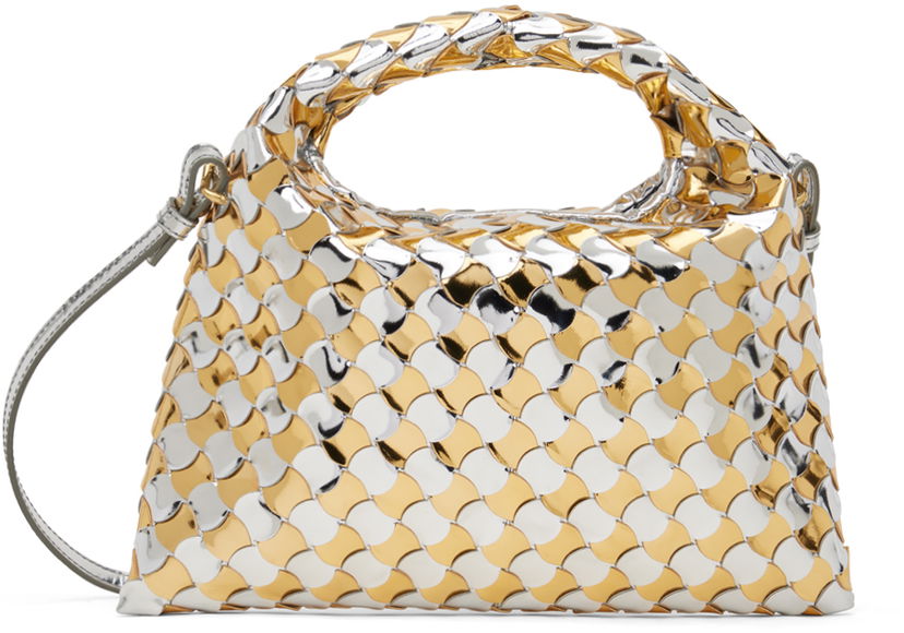 Olkalaukku Bottega Veneta Mini Shoulder Bag Metallinen | 777572 V3X72