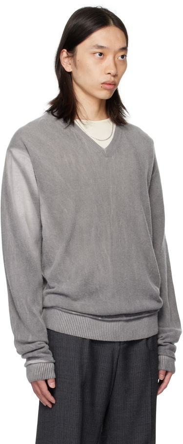 Villapaita OUR LEGACY Our Legacy Parallel V-Neck Sweater Harmaa | M4253PGS, 1