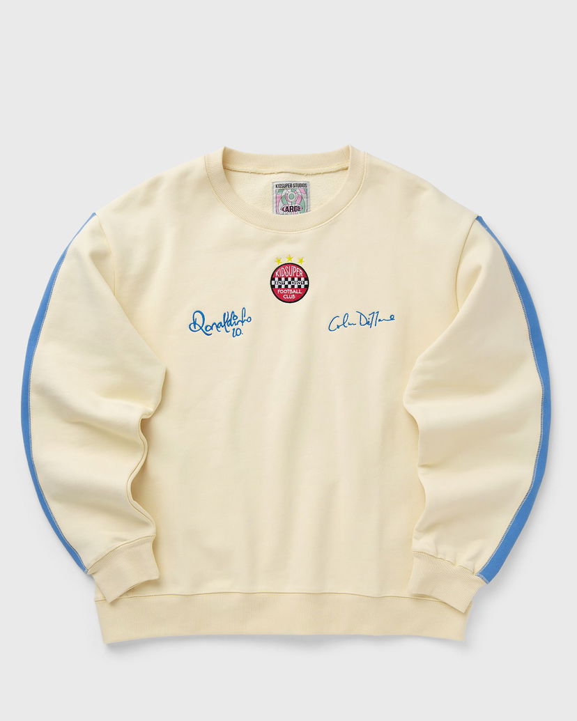Huppari KidSuper KidSuper Studios X Ronaldinho Crewneck Sweatshirt L Beige | AW24-FLCTP-01