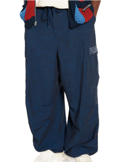 Cargo housut Pleasures Visitors Wide Fit Cargo Pants Tummansininen | P23F012-NAVY