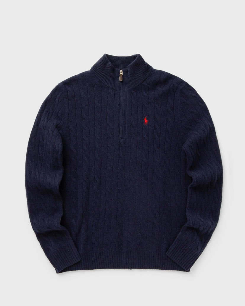 Villapaita Polo by Ralph Lauren Cable-Knit Quarter-Zip Pullover Tummansininen | 710876766002