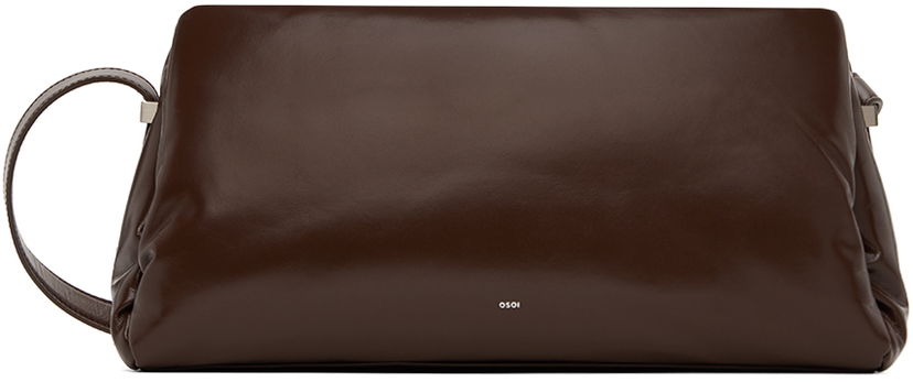 Olkalaukku OSOI Pillow Bau Leather Shoulder Bag Ruskea | 24FWB03012002