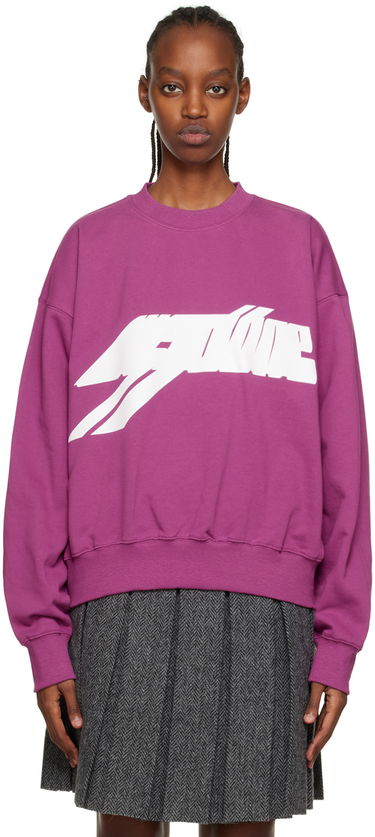 Huppari We11done Graphic Sweatshirt Violetti | WD-TS3-22-820-U-PP, 0