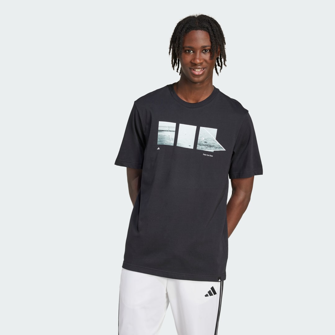 T-paita adidas Performance Power Of Three Graphic Tee Musta | JL9218, 0