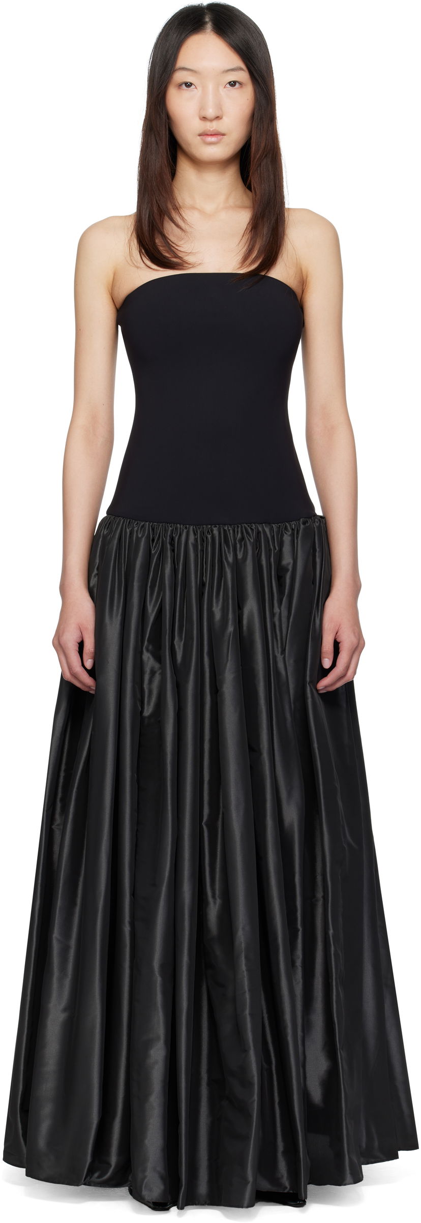 Mekko Coperni Coperni Bustier Princess Maxi Dress Musta | COPR195F3042