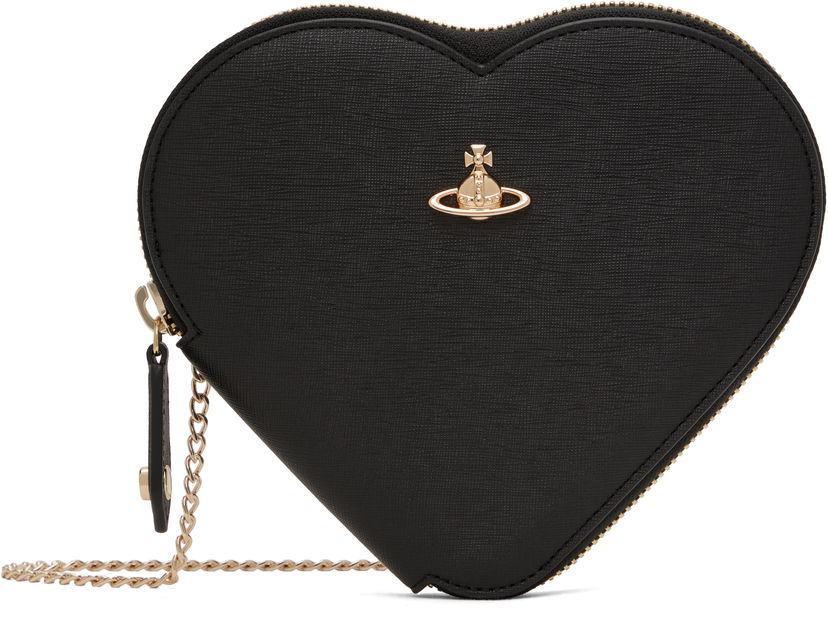 Käsilaukku Vivienne Westwood Vivienne Westwood New Heart Crossbody Bag Musta | 58010001W-S0021-