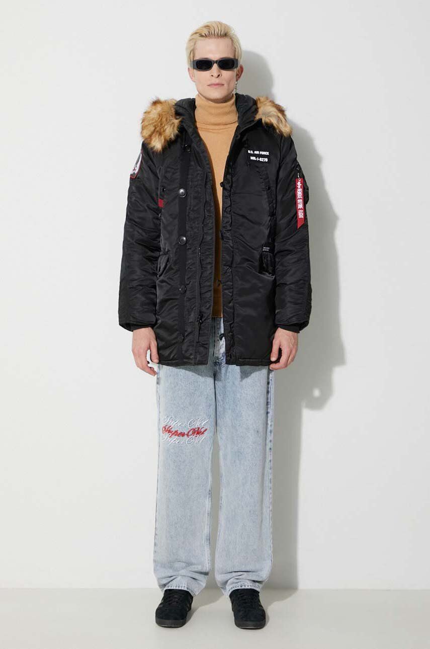 Parka Alpha Industries N3B Airborne Parka Musta | 188141.03, 1