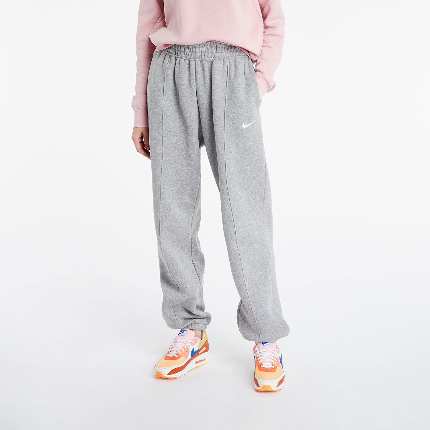Verryttelyhousut Nike Sportswear Essential Fleece Harmaa | BV4089-063, 0
