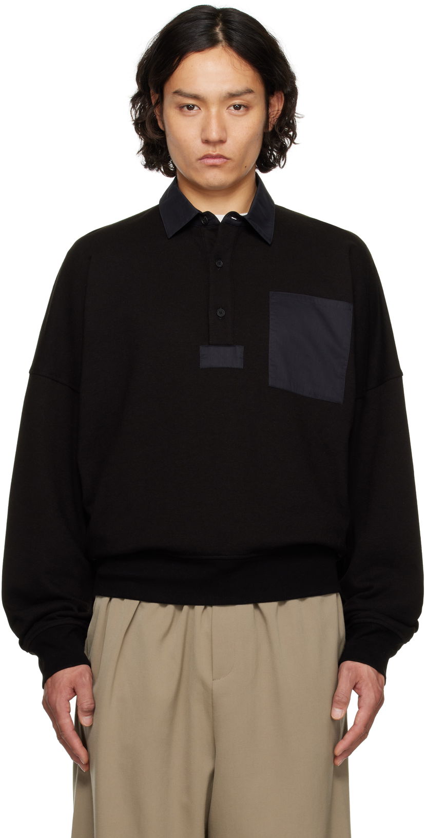 Villapaita The Row The Row Dende Polo Musta | 611-K628