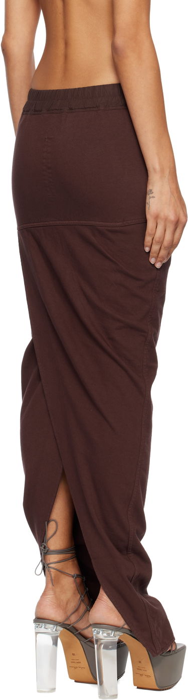 Hame Rick Owens Concordians Pull On Pillar Maxi Skirt Ruskea | DS02E7332 RIG, 2