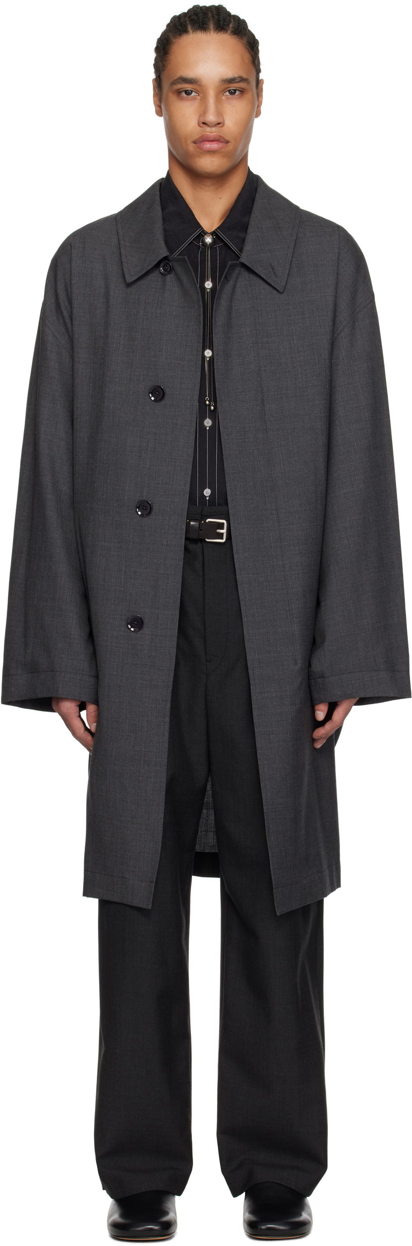 Takit LEMAIRE LEMAIRE Light Tailored Coat Harmaa | CO1099 LF1386
