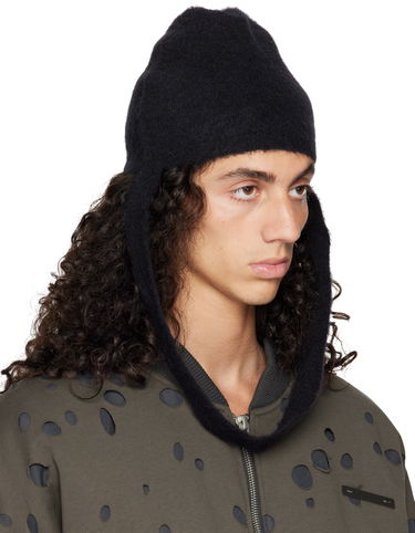 Pipo HELIOT EMIL Obelis Longline Beanie Musta | AW24_16_111_BLK01, 1
