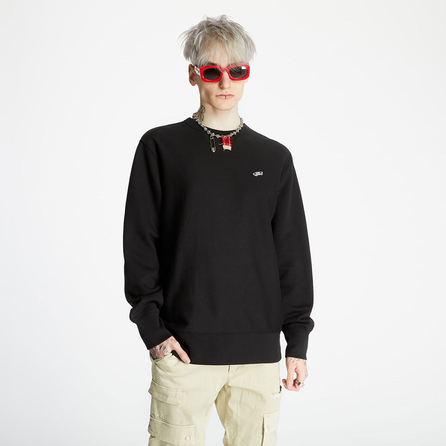 Huppari Vans Vault OG Crew Fleece Musta | VN0A5FFCBLK1, 0