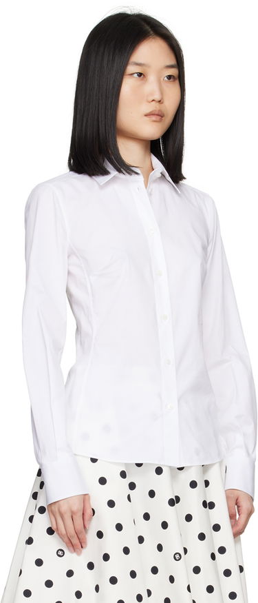 Paita Dolce & Gabbana White Spread Collar Shirt Valkoinen | F5G19T FUEEE, 3