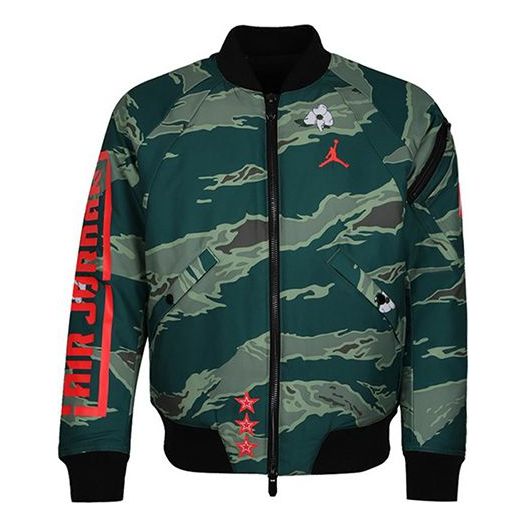 Bomber-takki Jordan Jordan City Of Flight Bomber Jacket Vihreä | AT9006-010
