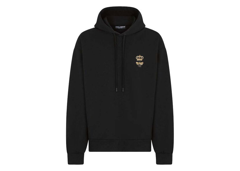 Huppari Dolce & Gabbana Jersey Embroidery Hoodie Black Musta | G9VC8ZHU7H9N0000