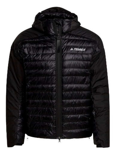 Puffer takki adidas Performance Terrex MYSHELTER Down Hooded Jacket Musta | GI7295