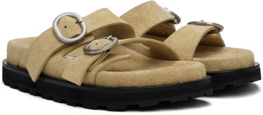 Vaatteet Jil Sander Jil Sander Pin-Buckle Suede Sandals Beige | J44WP0026_P8213, 3