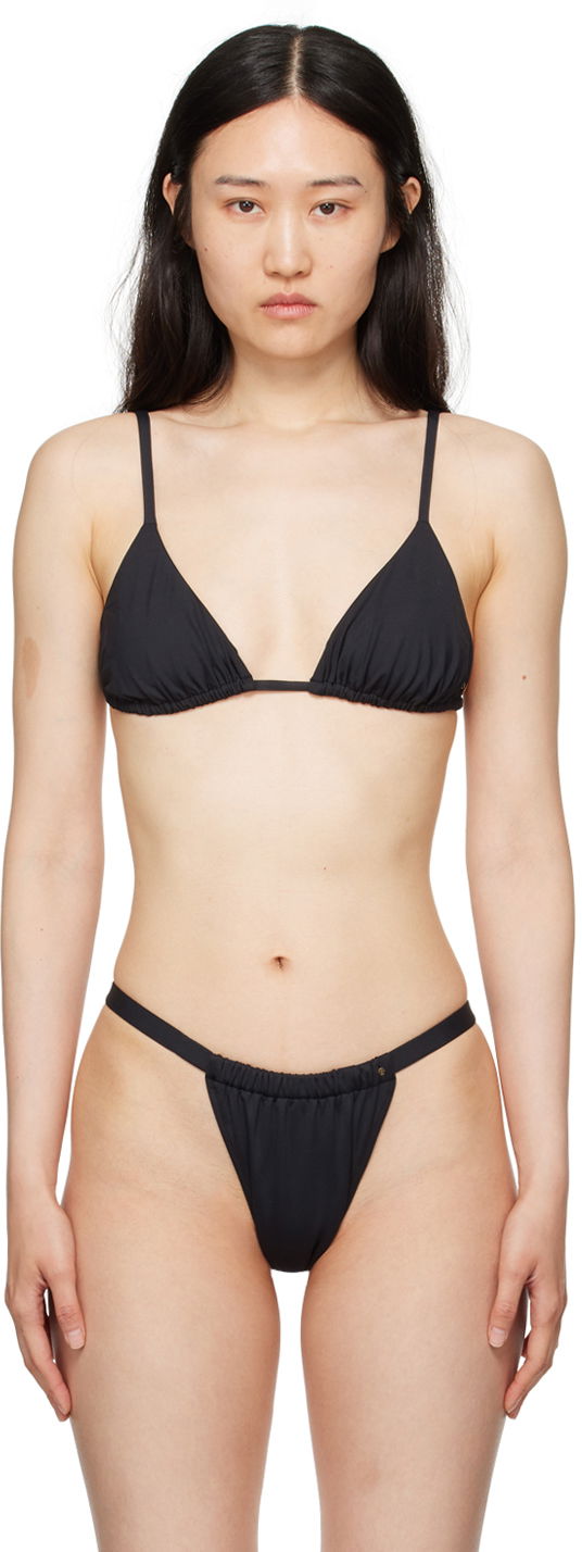 Uimapuvut Anine Bing ANINE BING Brielle Women's Triangle Bikini Top Musta | A-11-10282-BLK26