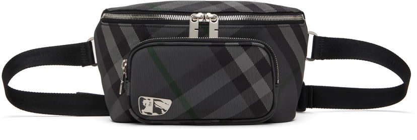Vyötärölaukku Burberry Grid Belt Bag Musta | 8097411