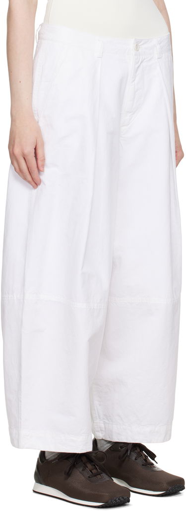 Housut YMC YMC Deadbeat Wide-Leg Trousers Valkoinen | Q4YAA, 1