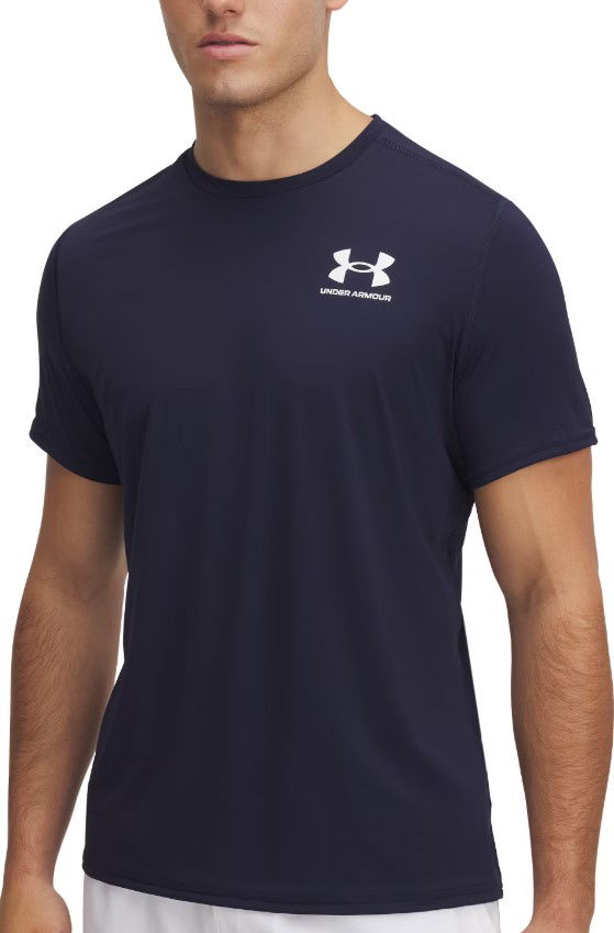 T-paita Under Armour HeatGear Fitted Short Sleeve T-Shirt Tummansininen | 6000939-410