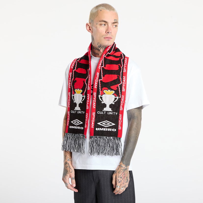 Huivi Umbro Cult Unity SPYCAM Knitted Fringe Scarf Monivärinen | UBMW232YA11 BLK0042
