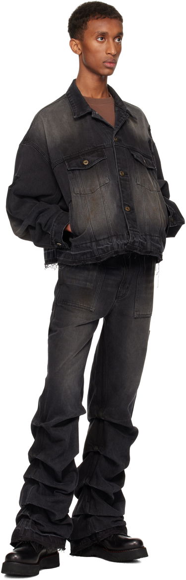 Takki We11done Distressed Denim Jacket Musta | WD-DJ3-24-310-U-BK, 3