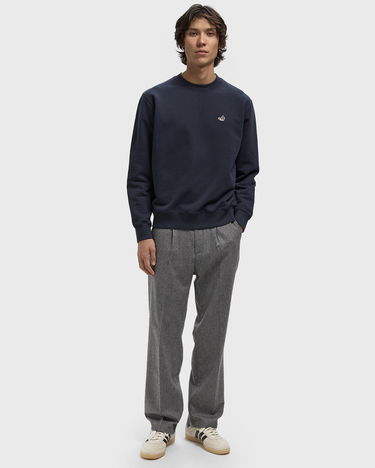 Huppari Edmmond Studios Crewneck Sweatshirt with Duck Patch Tummansininen | 325-40-02590, 2