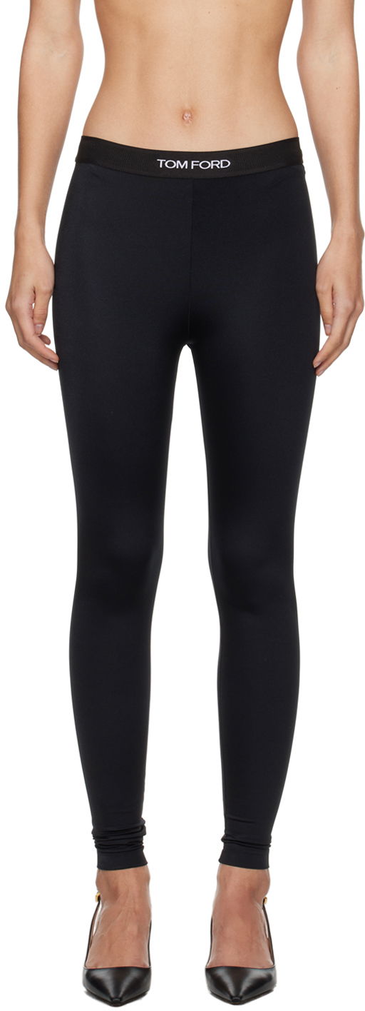 Leggingsit Tom Ford Intarsia Leggings Musta | PAJ096-JEX087, 0