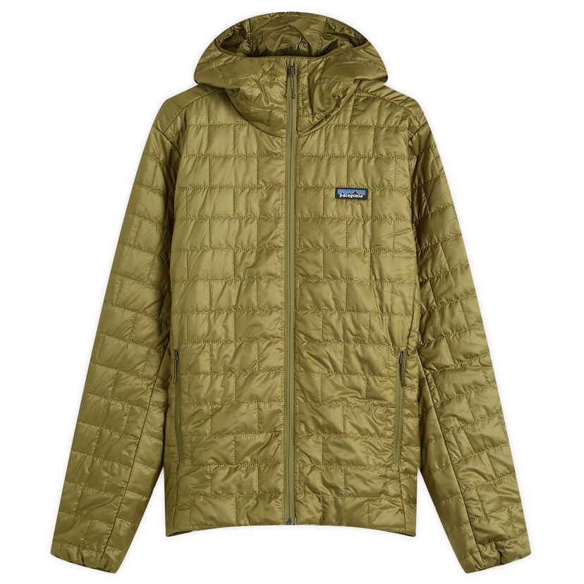 Puffer takki Patagonia Men's Nano Puff Hooded Jacket, Size Small Vihreä | 84223-PNDG
