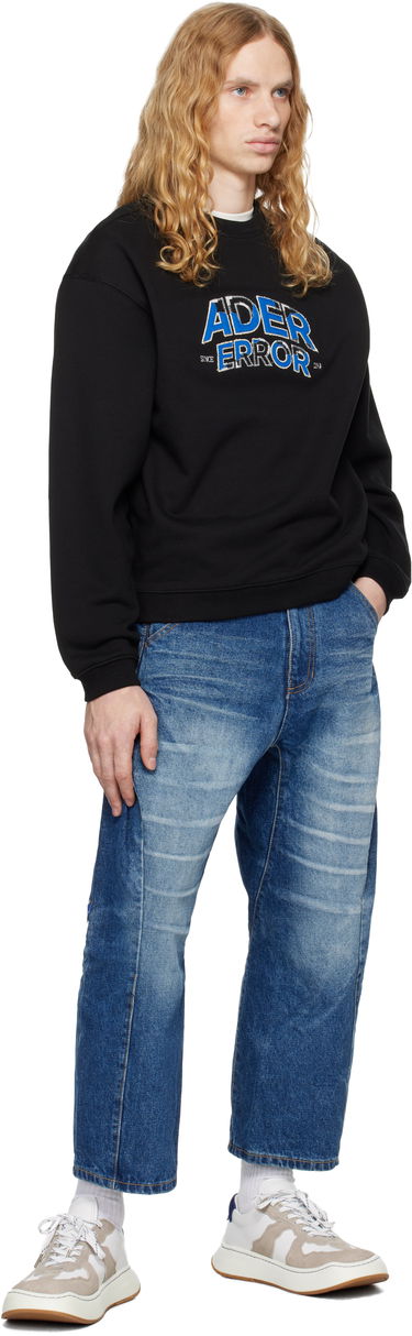 Huppari ADER ERROR Embroidered Logo Sweatshirt Musta | BN25FYSW0101BK, 3