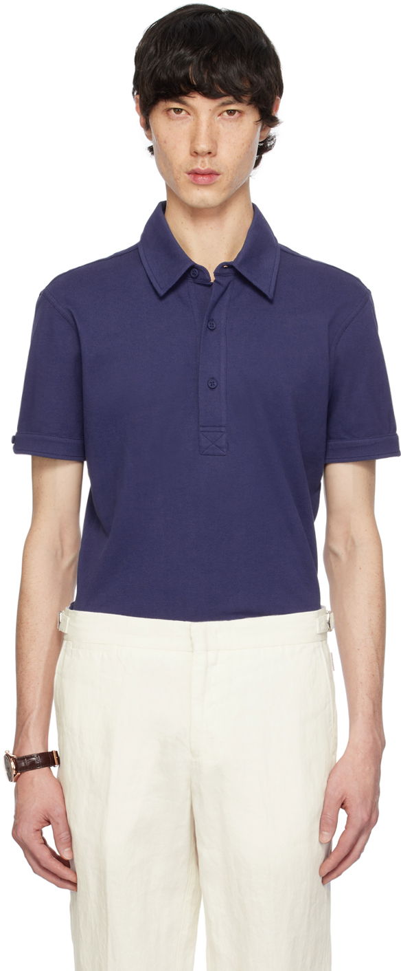 Poolopaita Orlebar Brown Sebastian Polo Tummansininen | 278727
