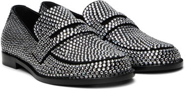 Asusteet Amina Muaddi Amina Muaddi Tilda Crystal Loafers Musta | TILDA CRYSTAL LOAFER SUEDE, 3