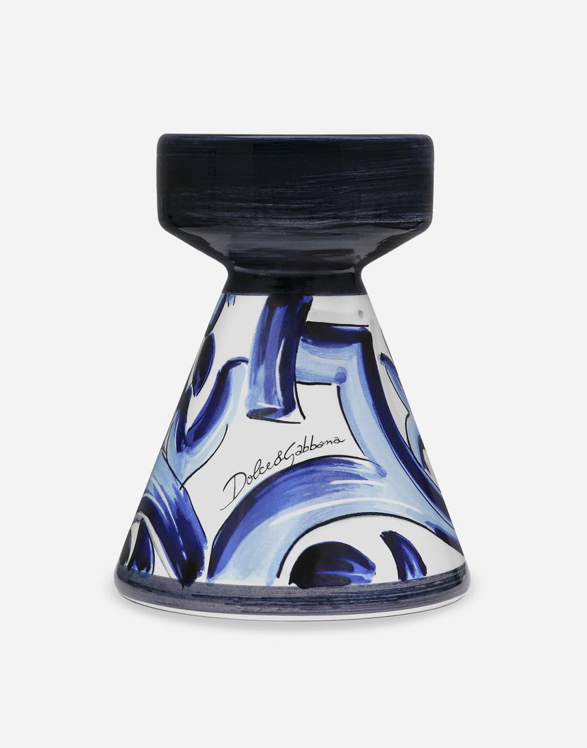 Kodin sisustus Dolce & Gabbana Dolce & Gabbana Ceramic Candle Holder Sininen | TCC188TCACDUB001
